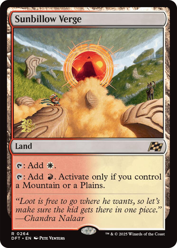 Sunbillow Verge [Aetherdrift Prerelease Promos] | Dumpster Cat Games