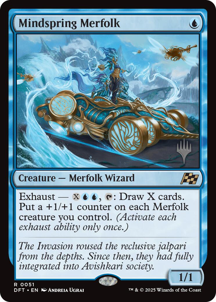 Mindspring Merfolk (Promo Pack) [Aetherdrift Promos] | Dumpster Cat Games
