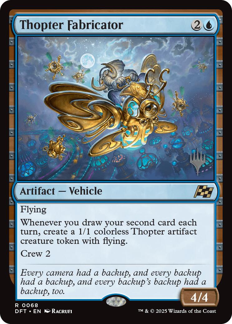 Thopter Fabricator (Promo Pack) [Aetherdrift Promos] | Dumpster Cat Games