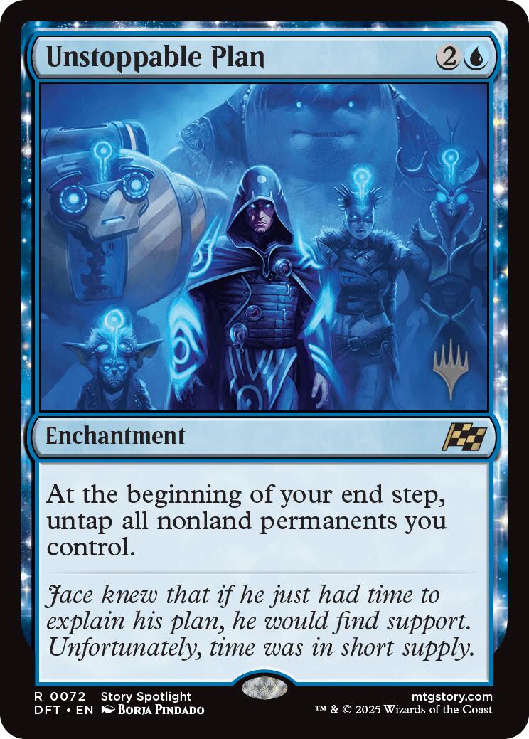 Unstoppable Plan (Promo Pack) [Aetherdrift Promos] | Dumpster Cat Games