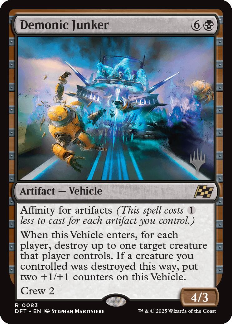 Demonic Junker (Promo Pack) [Aetherdrift Promos] | Dumpster Cat Games