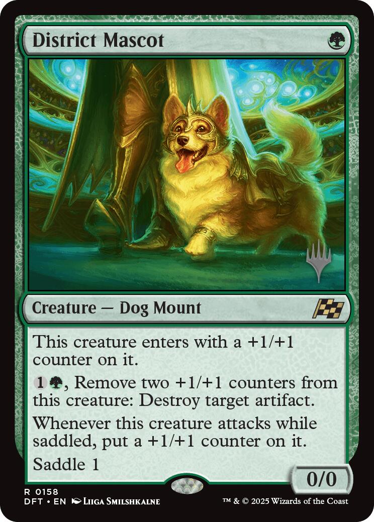 District Mascot (Promo Pack) [Aetherdrift Promos] | Dumpster Cat Games