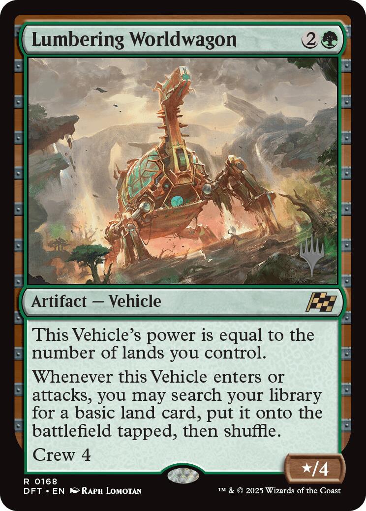 Lumbering Worldwagon (Promo Pack) [Aetherdrift Promos] | Dumpster Cat Games