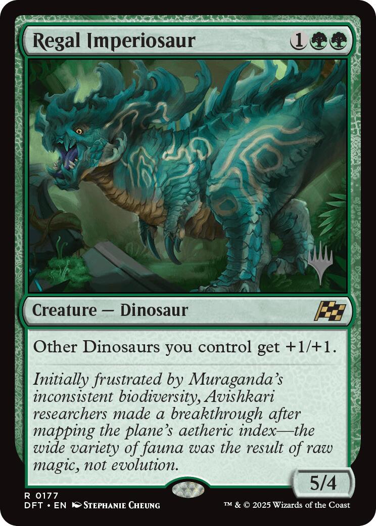 Regal Imperiosaur (Promo Pack) [Aetherdrift Promos] | Dumpster Cat Games