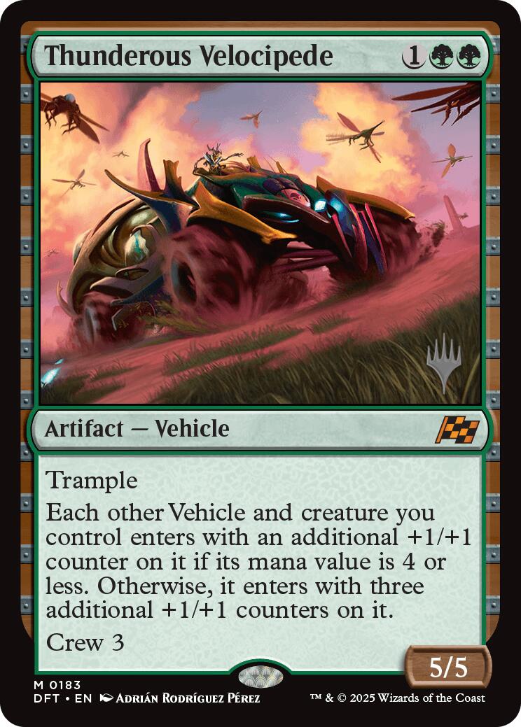 Thunderous Velocipede (Promo Pack) [Aetherdrift Promos] | Dumpster Cat Games