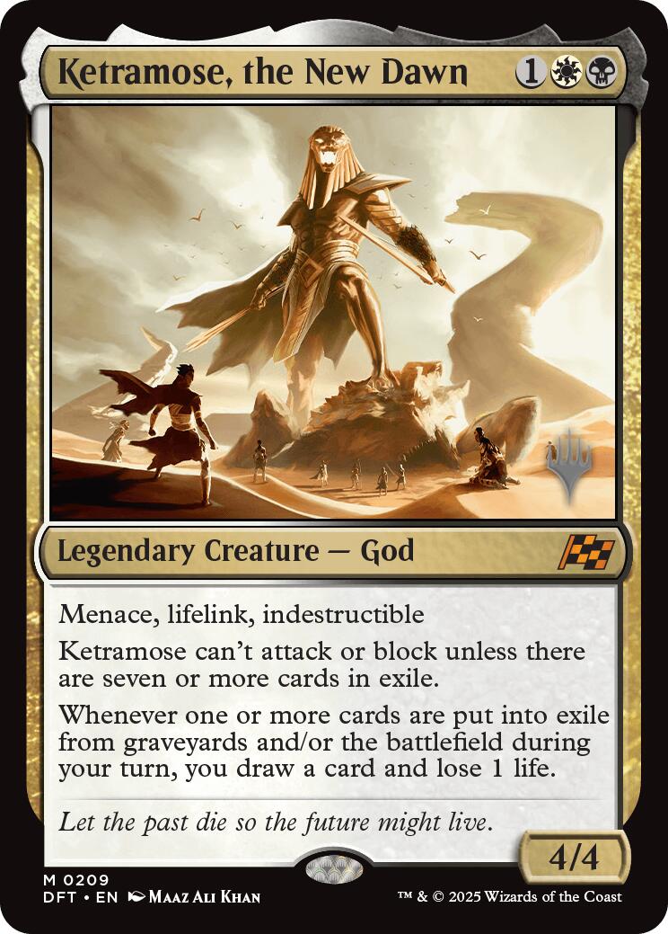 Ketramose, the New Dawn (Promo Pack) [Aetherdrift Promos] | Dumpster Cat Games