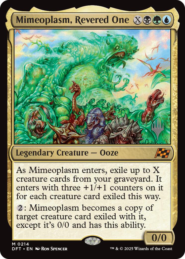 Mimeoplasm, Revered One (Promo Pack) [Aetherdrift Promos] | Dumpster Cat Games