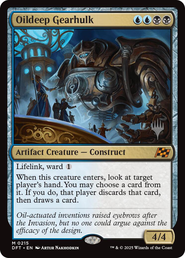 Oildeep Gearhulk (Promo Pack) [Aetherdrift Promos] | Dumpster Cat Games