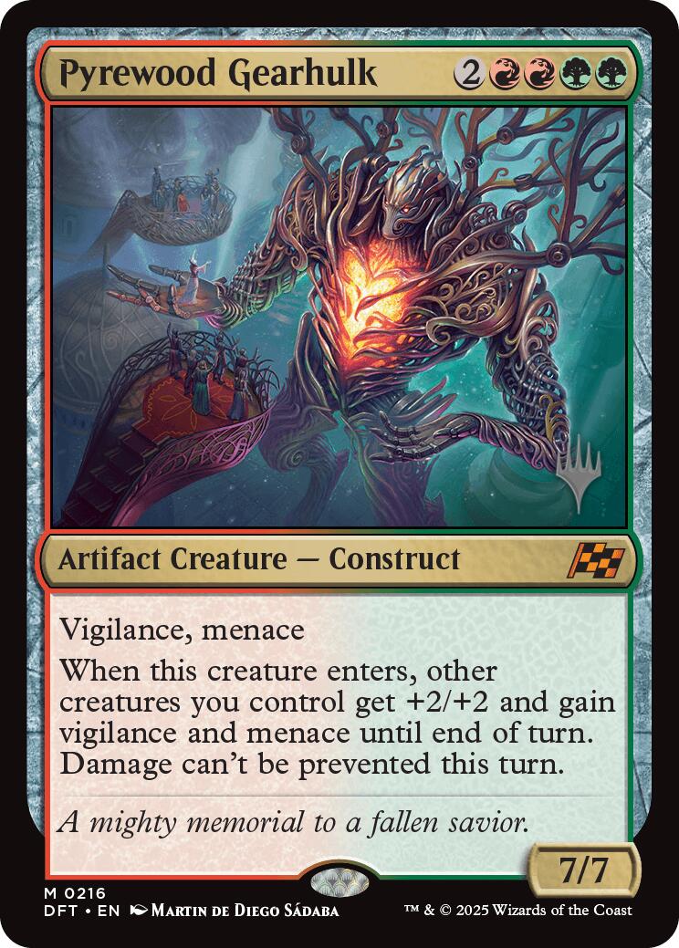 Pyrewood Gearhulk (Promo Pack) [Aetherdrift Promos] | Dumpster Cat Games