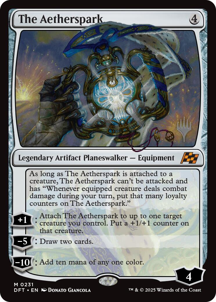 The Aetherspark (Promo Pack) [Aetherdrift Promos] | Dumpster Cat Games