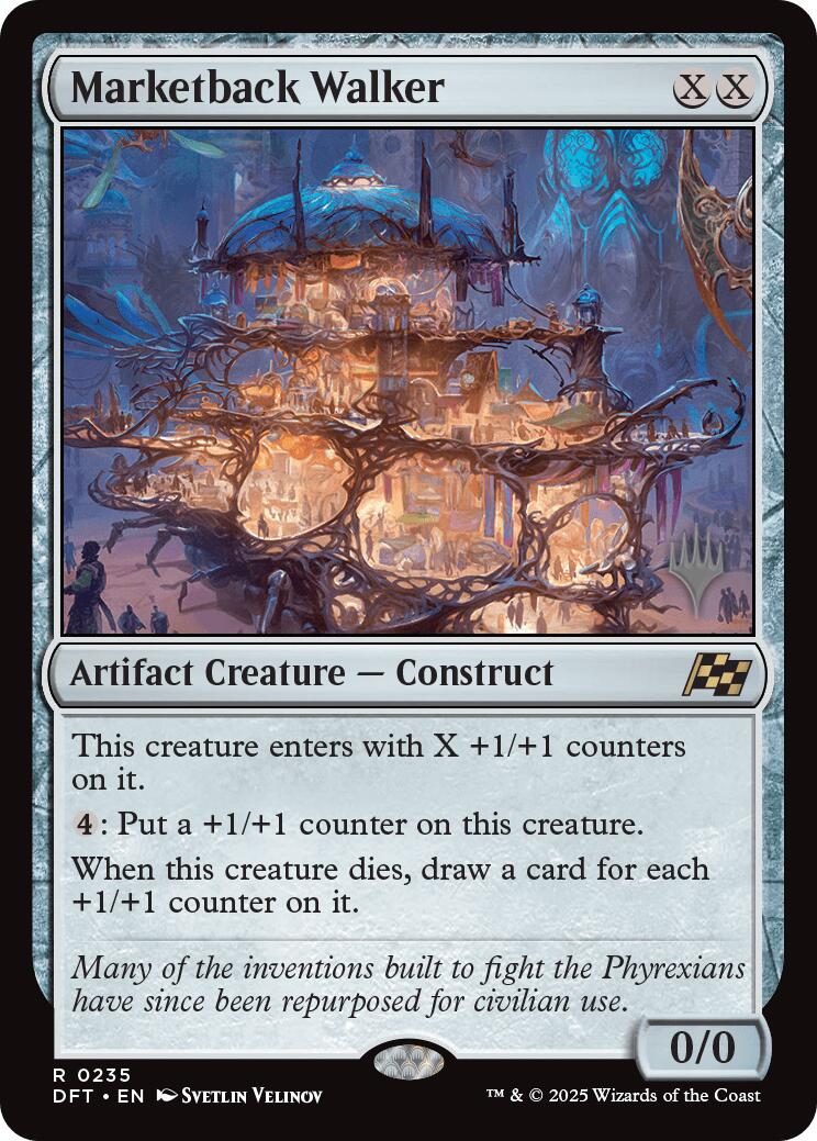 Marketback Walker (Promo Pack) [Aetherdrift Promos] | Dumpster Cat Games