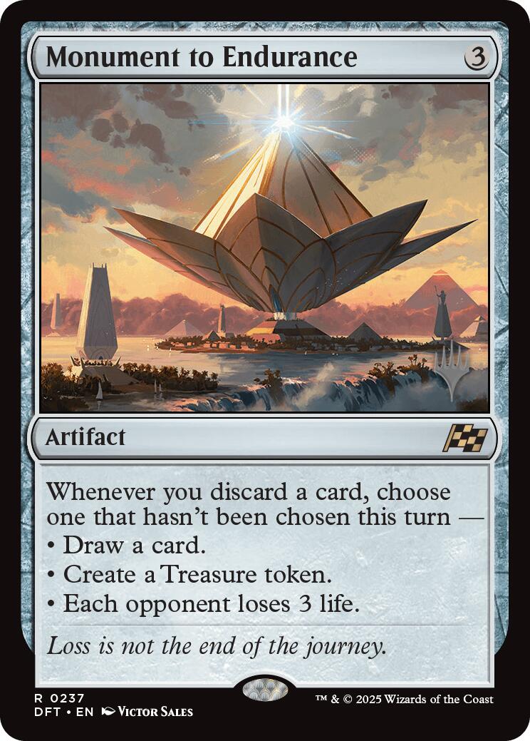 Monument to Endurance (Promo Pack) [Aetherdrift Promos] | Dumpster Cat Games