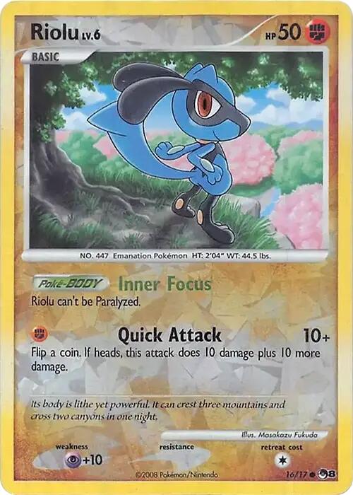 Riolu (016/017) (Cracked Ice Holo) [Miscellaneous Cards] | Dumpster Cat Games