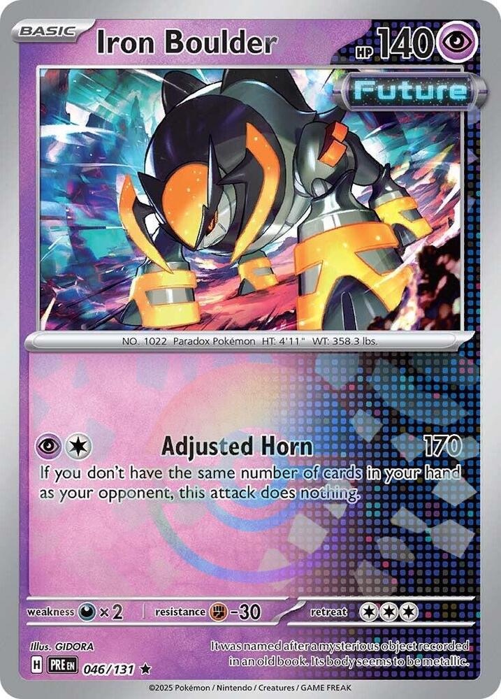 Iron Boulder (046/131) (Poke Ball Pattern) [Scarlet & Violet: Prismatic Evolutions] | Dumpster Cat Games