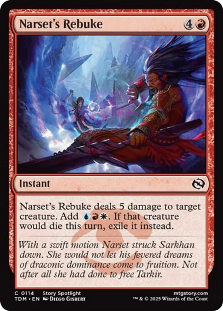 Narset's Rebuke [Tarkir: Dragonstorm] | Dumpster Cat Games