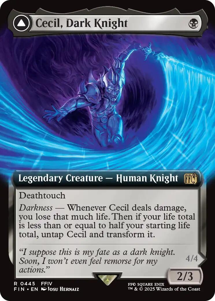 Cecil, Dark Knight // Cecil, Redeemed Paladin (Extended Art) [FINAL FANTASY] | Dumpster Cat Games