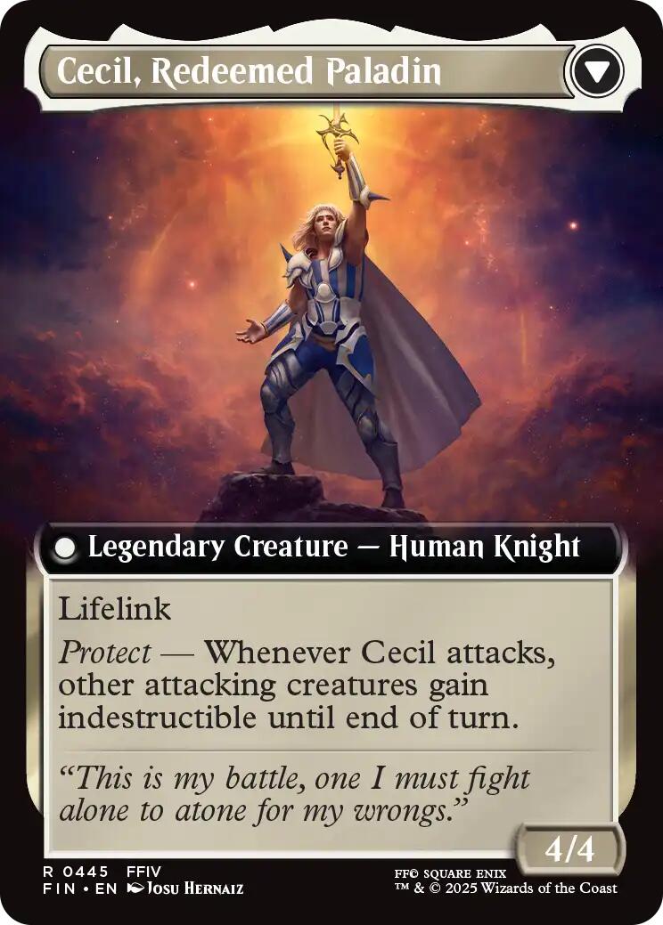 Cecil, Dark Knight // Cecil, Redeemed Paladin (Extended Art) [FINAL FANTASY] | Dumpster Cat Games