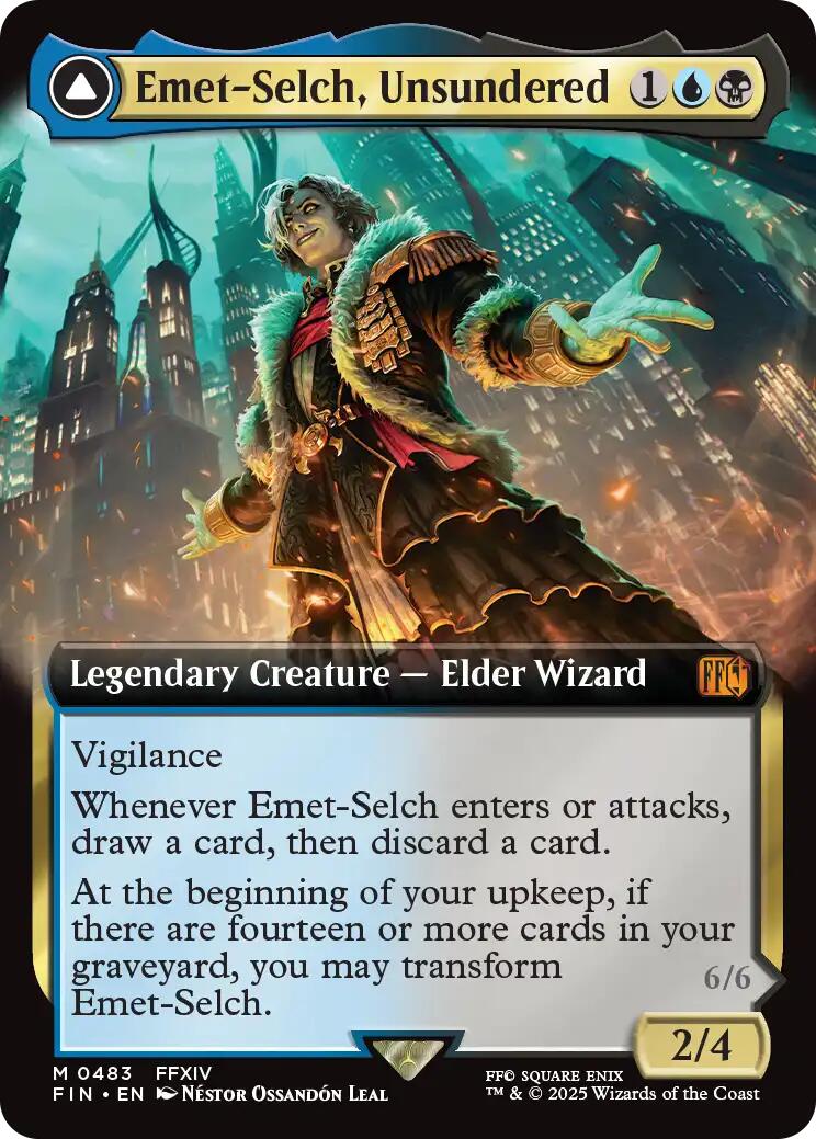 Emet-Selch, Unsundered // Hades, Sorcerer of Eld (Extended Art) [FINAL FANTASY] | Dumpster Cat Games