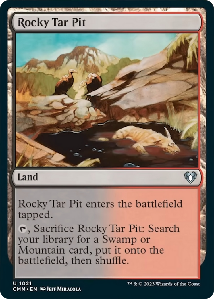 Rocky Tar Pit [Commander Masters] | Dumpster Cat Games