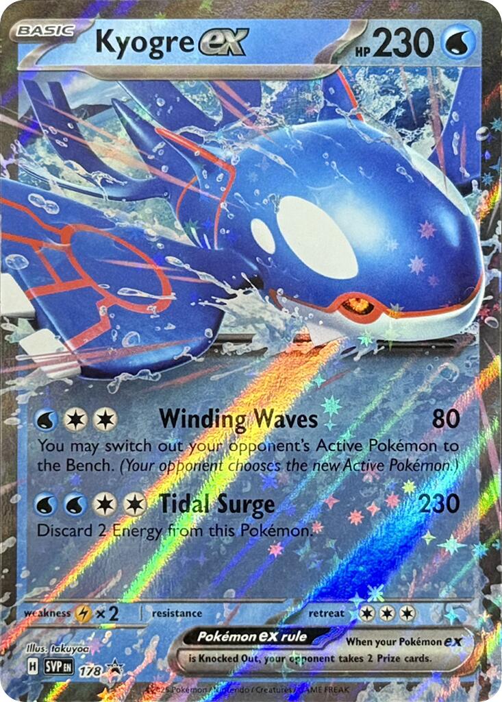 Kyogre ex (178) [Scarlet & Violet: Black Star Promos] | Dumpster Cat Games
