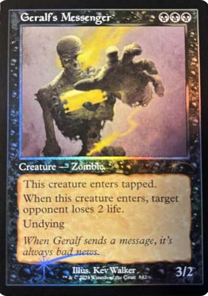 Geralf's Messenger (842) (Retro Frame) [Secret Lair Drop Series] | Dumpster Cat Games