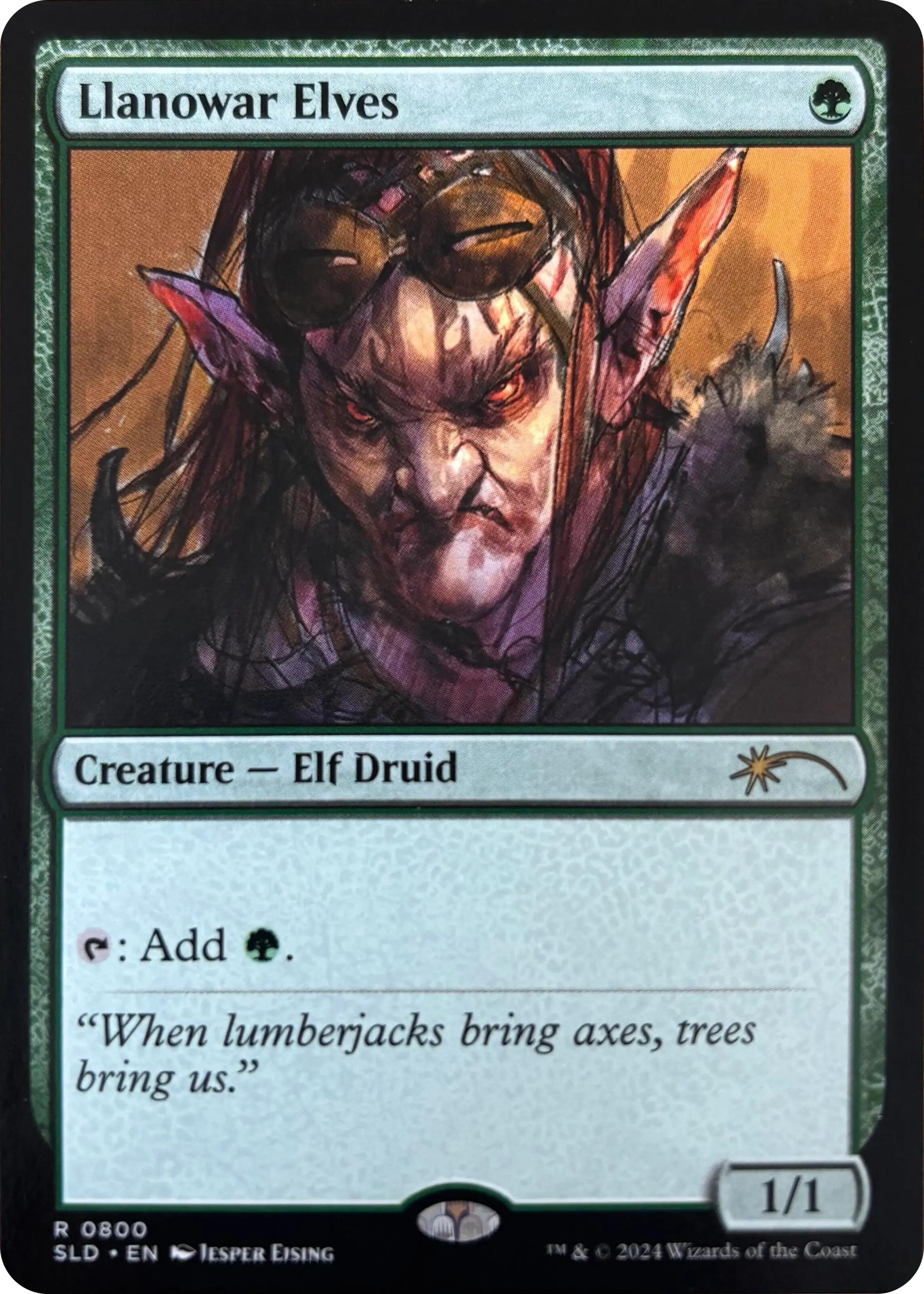 Llanowar Elves (0800) [Secret Lair Drop Series] | Dumpster Cat Games