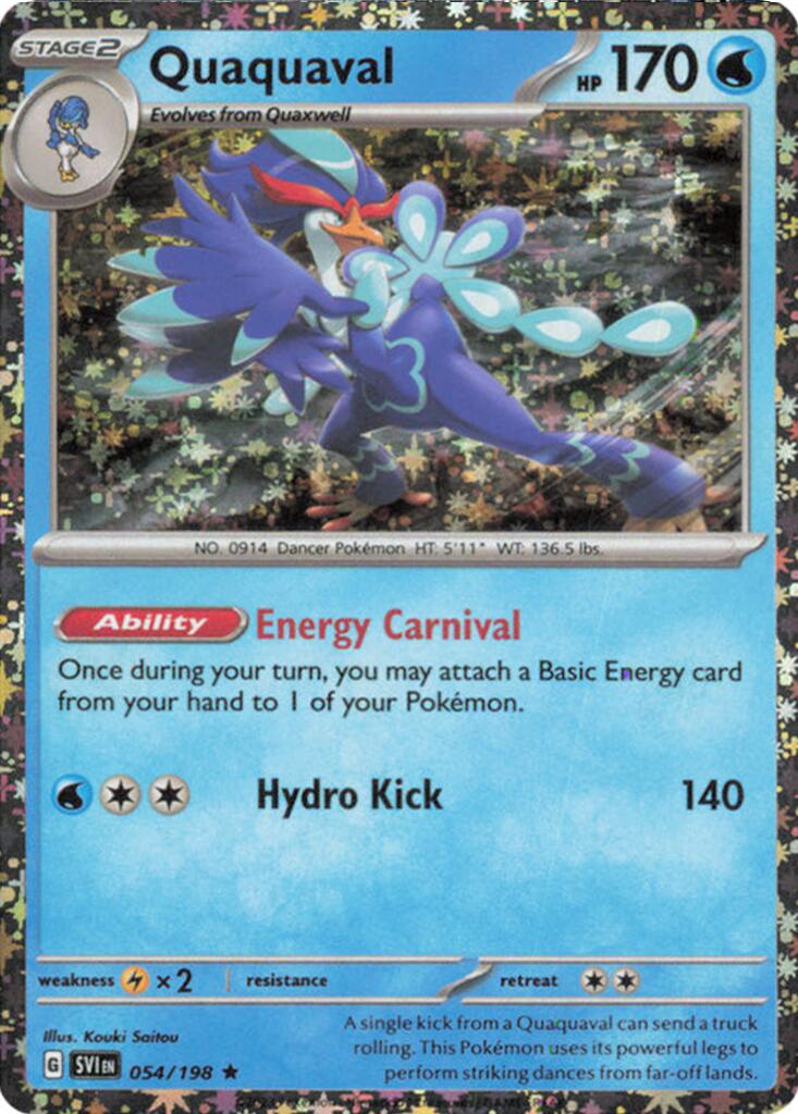 Quaquaval (054/198) (Sparkle Holo) [Miscellaneous Cards] | Dumpster Cat Games