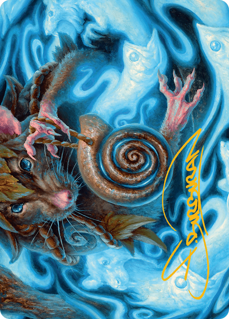 Mind Spiral Art Card (Gold-Stamped Signature) [Bloomburrow Art Series] | Dumpster Cat Games