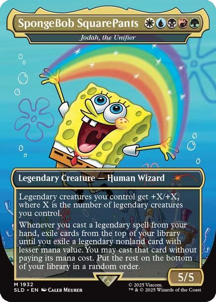 SpongeBob SquarePants - Jodah, the Unifier [Secret Lair Drop Series] | Dumpster Cat Games