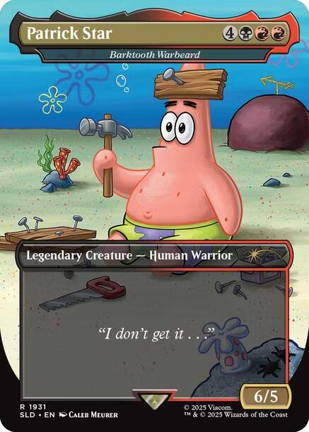 Patrick Star - Barktooth Warbeard [Secret Lair Drop Series] | Dumpster Cat Games