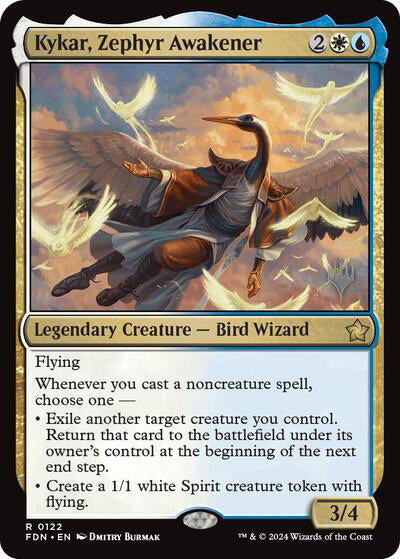 Kykar, Zephyr Awakener (Promo Pack) [Foundations Promos] | Dumpster Cat Games