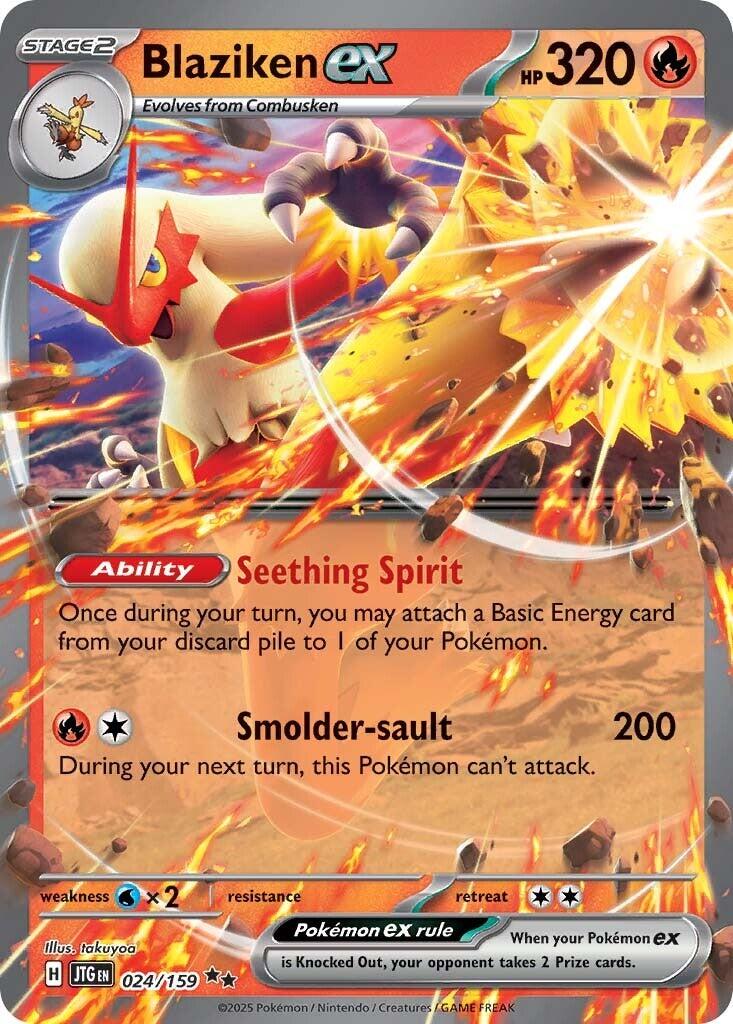 Blaziken ex (024/159) [Scarlet & Violet: Journey Together] | Dumpster Cat Games