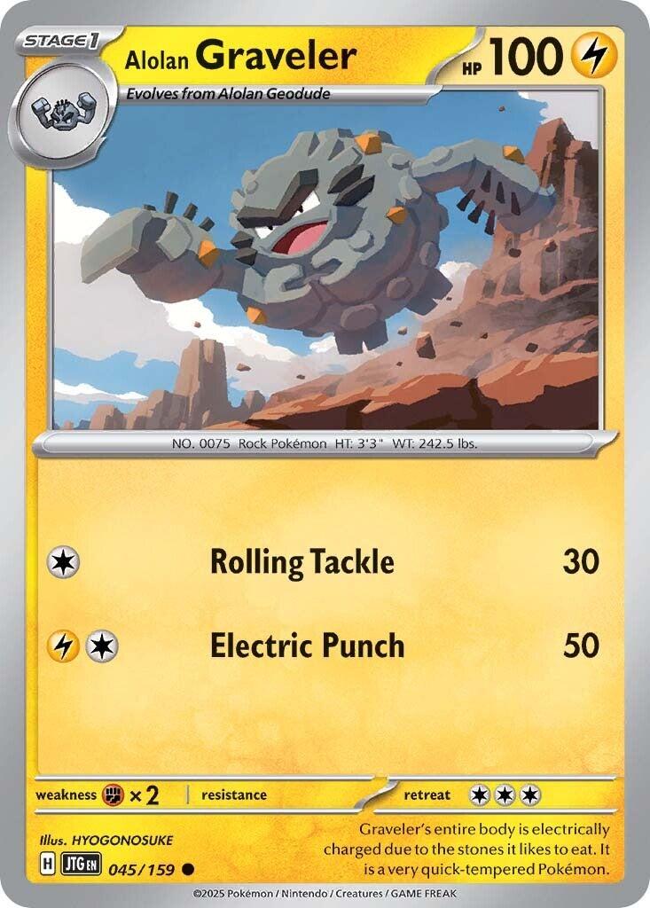 Alolan Graveler (045/159) [Scarlet & Violet: Journey Together] | Dumpster Cat Games