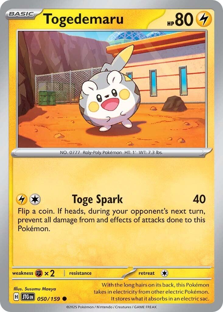 Togedemaru (050/159) [Scarlet & Violet: Journey Together] | Dumpster Cat Games
