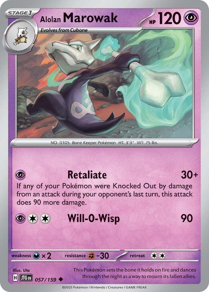Alolan Marowak (057/159) [Scarlet & Violet: Journey Together] | Dumpster Cat Games