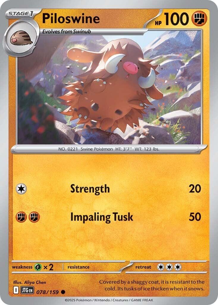 Piloswine (078/159) [Scarlet & Violet: Journey Together] | Dumpster Cat Games