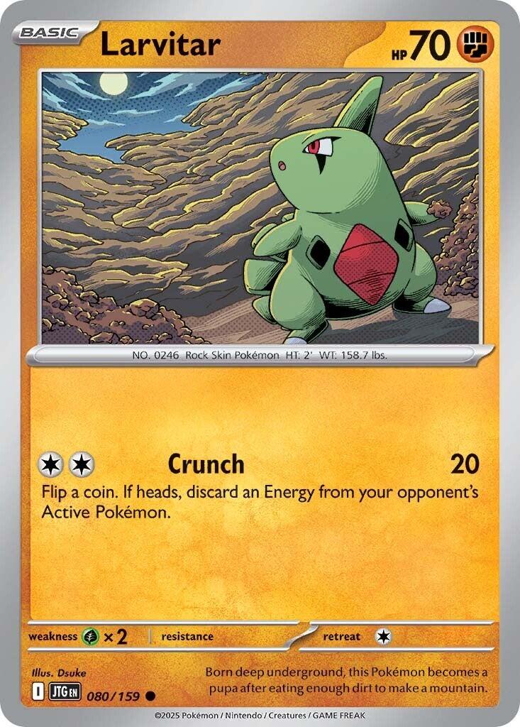Larvitar (080/159) [Scarlet & Violet: Journey Together] | Dumpster Cat Games