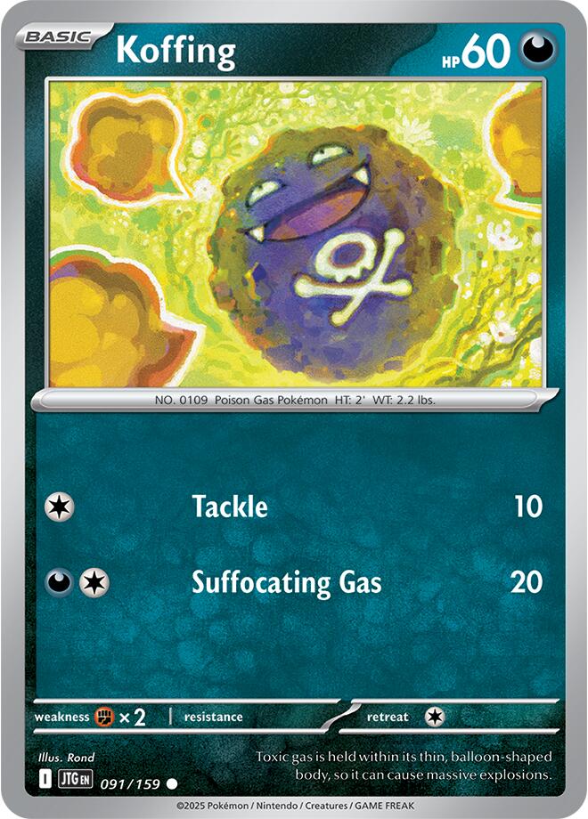 Koffing (091/159) [Scarlet & Violet: Journey Together] | Dumpster Cat Games