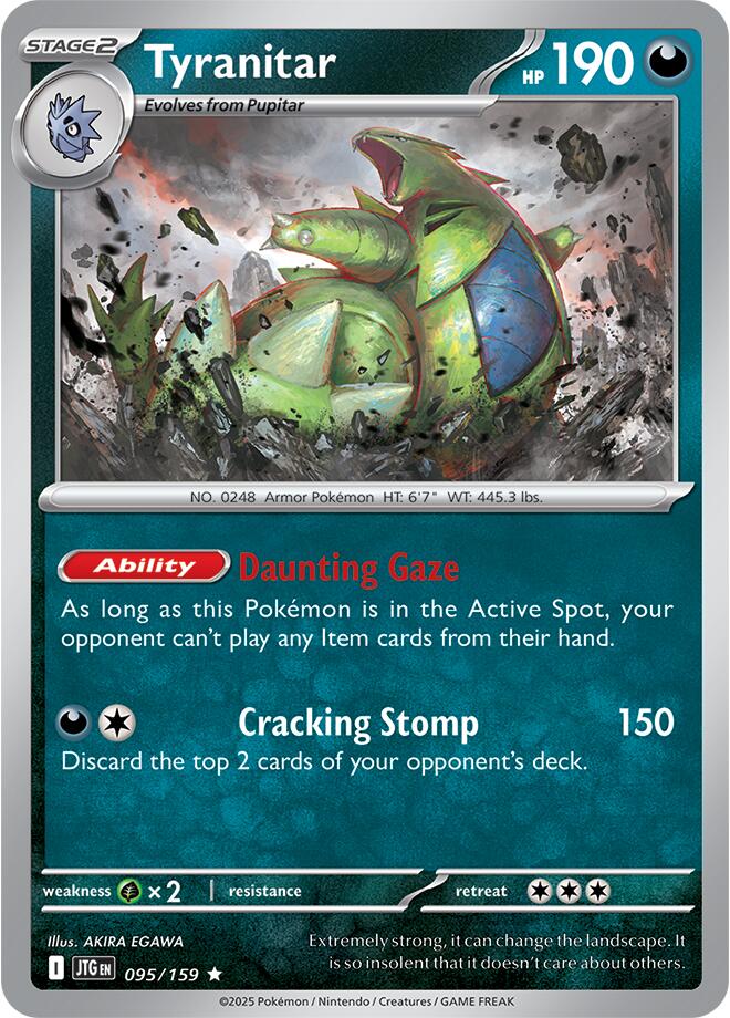 Tyranitar (095/159) [Scarlet & Violet: Journey Together] | Dumpster Cat Games
