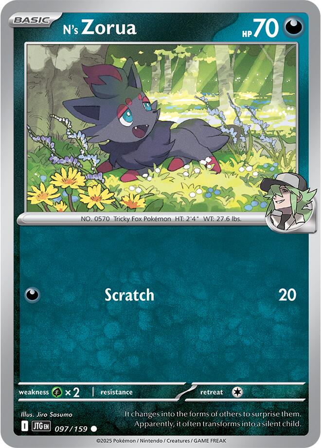 N's Zorua (097/159) [Scarlet & Violet: Journey Together] | Dumpster Cat Games