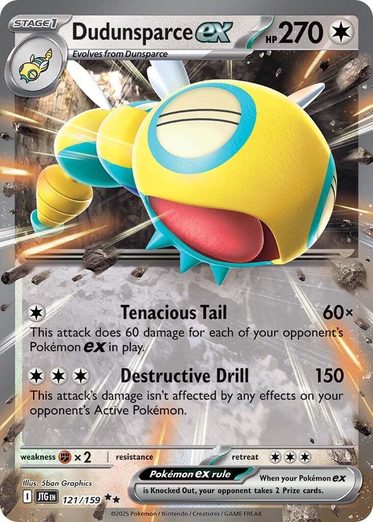 Dudunsparce ex (121/159) [Scarlet & Violet: Journey Together] | Dumpster Cat Games