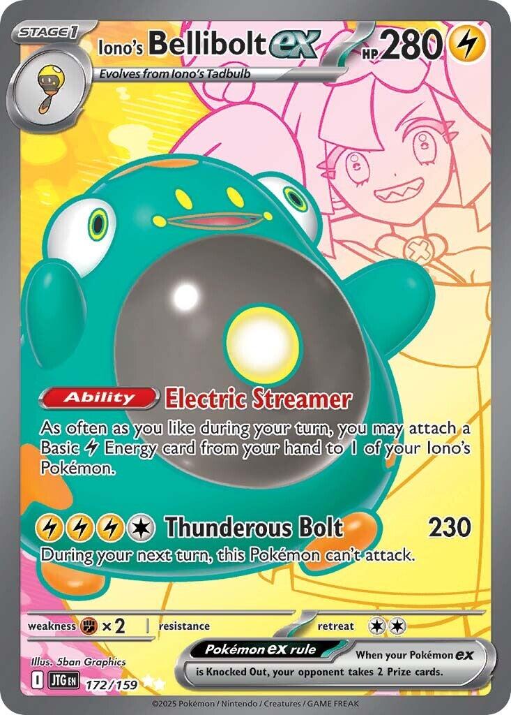 Iono's Bellibolt ex (172/159) [Scarlet & Violet: Journey Together] | Dumpster Cat Games