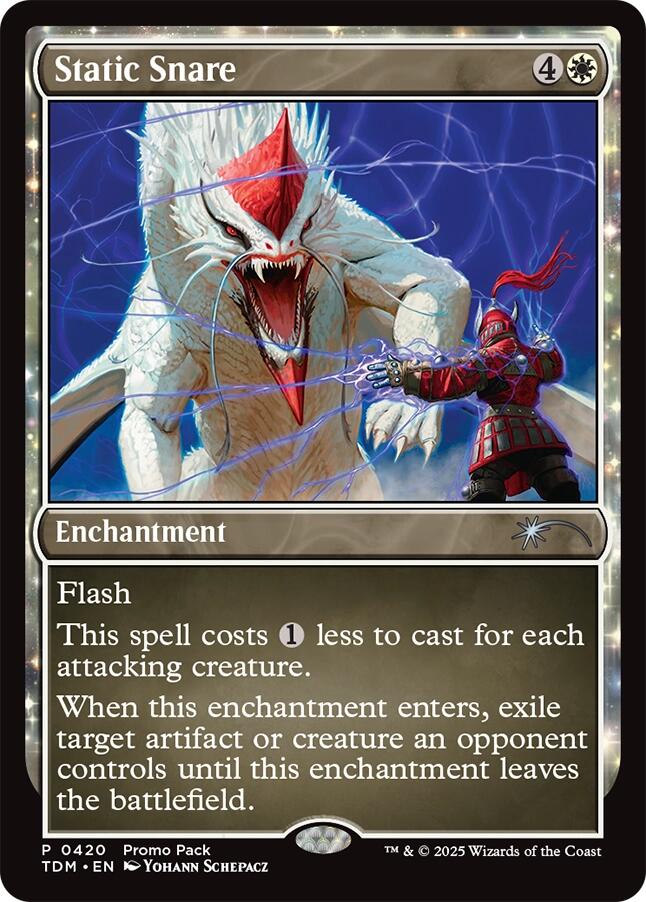 Static Snare [Tarkir: Dragonstorm Promos] | Dumpster Cat Games