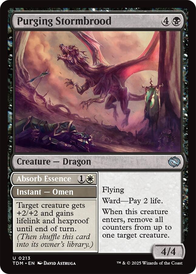 Purging Stormbrood [Tarkir: Dragonstorm] | Dumpster Cat Games