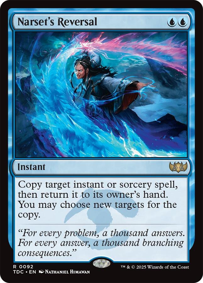 Narset's Reversal [Tarkir: Dragonstorm Commander] | Dumpster Cat Games
