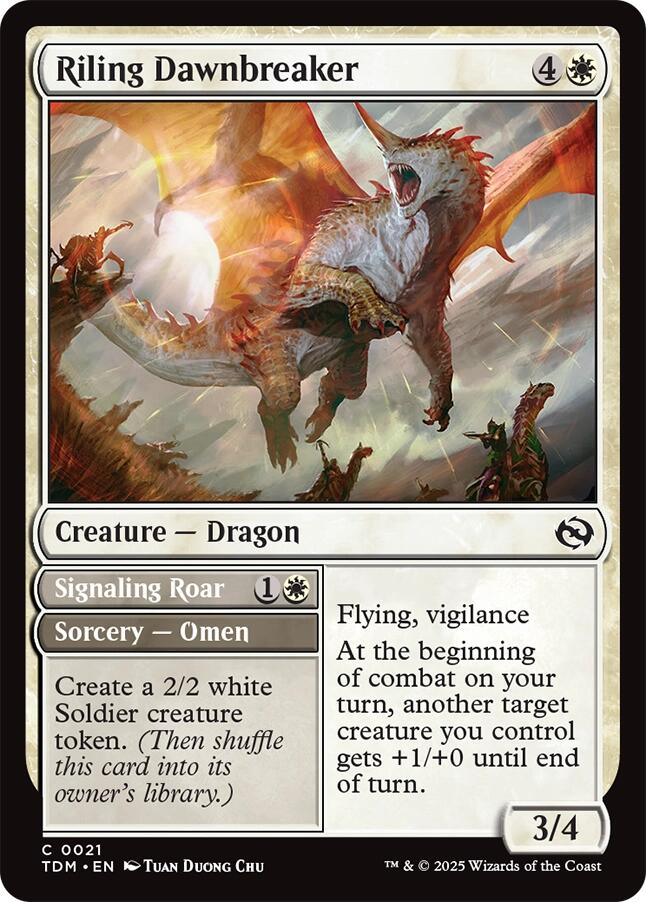 Riling Dawnbreaker [Tarkir: Dragonstorm] | Dumpster Cat Games