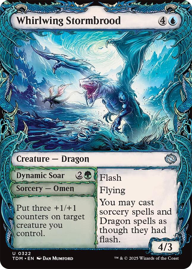 Whirlwing Stormbrood (Showcase) [Tarkir: Dragonstorm] | Dumpster Cat Games