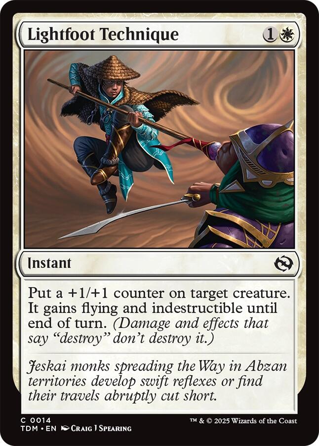Lightfoot Technique [Tarkir: Dragonstorm] | Dumpster Cat Games