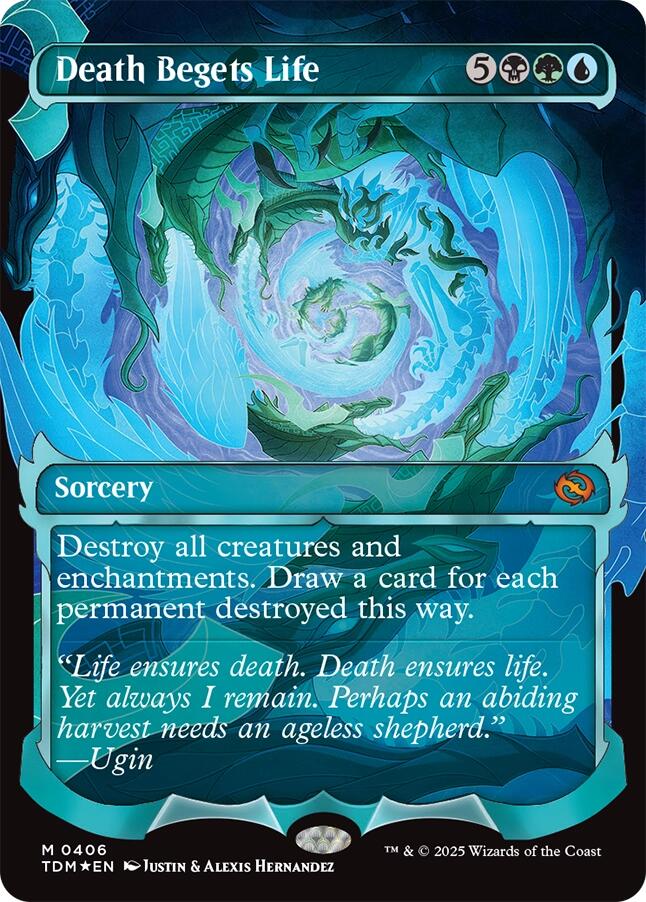 Death Begets Life (Showcase) [Tarkir: Dragonstorm] | Dumpster Cat Games
