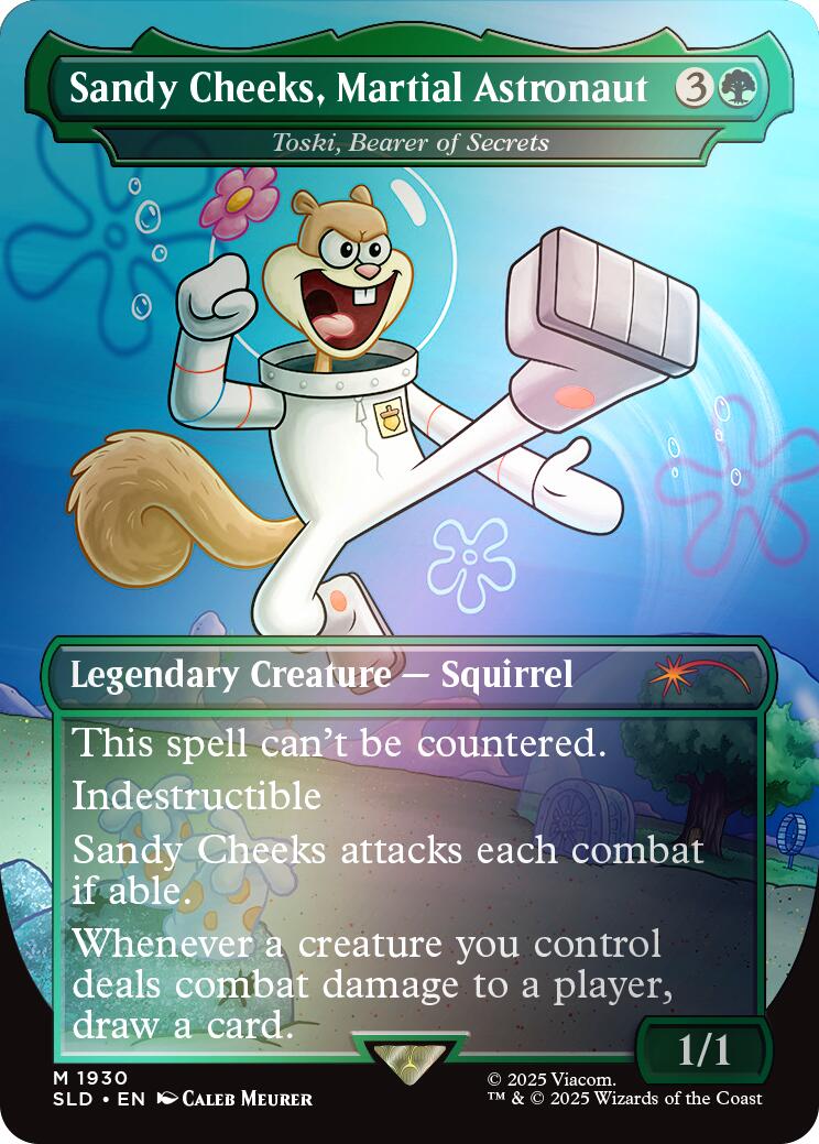 Sandy Cheeks, Martial Astronaut - Toski, Bearer of Secrets (Rainbow Foil) [Secret Lair Drop Series] | Dumpster Cat Games